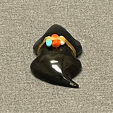 Zuni Black Jet Mole Fetish with Gift Bundle  (SSC111)