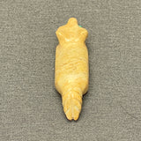 Leroy Ukestine, Zuni Alabaster Wolf Fetish with Turquoise Eyes   (WHC55)