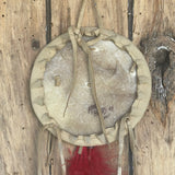 Small Lakota Sunburst-design Shield, vintage - Michael Many Horses, Santee Sioux, adopted  (3/139)