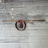 Vintage Native American Medicine Arrow with rawhide bear tracks-design shield - Michael Many Horses, Santee Sioux, adopted  (3/127)