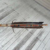 Vintage Native American Medicine Arrow with sage and braided sweetgrass ring - Michael Many Horses, Santee Sioux, adopted  (3/125)
