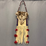 Diana Hudson Miller, Lakota - Coyote Skin Bag with Beadwork (GM28)