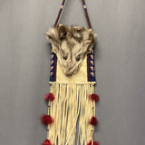 Diana Hudson Miller, Lakota - Coyote Skin Bag with Beadwork (GM28)