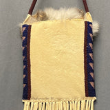 Diana Hudson Miller, Lakota - Coyote Skin Bag with Beadwork (GM28)