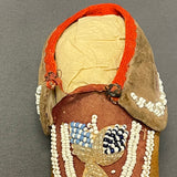 Antique Iroquois Beaded Child's Moccasins - Early 20th Century Moccasins   (GM174)