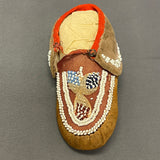 Antique Iroquois Beaded Child's Moccasins - Early 20th Century Moccasins   (GM174)