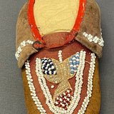 Antique Iroquois Beaded Child's Moccasins - Early 20th Century Moccasins   (GM174)