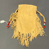 Authentic Lakota Sioux Small Beaded Bag with Patriotic Design, vintage   (GM240)
