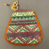 Vintage Plateau Beaded Leather Hair Ties, Authentic Native American - mid 1900s (GM201)