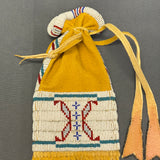 Cheyenne Beaded Bag with Whirling Log Design by Jim Lenoch, contemporary reproduction   (GM164)