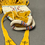 Cheyenne Beaded Bag with Whirling Log Design by Jim Lenoch, contemporary reproduction   (GM164)