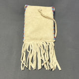 Rosalie Little Thunder, Lakota Sioux Small Beaded Bag with Fringe   (GM205)