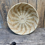 Vintage Native American Tohono O'odham (Papago) Split Stitch Basket made with Beargrass Bundles and Yucca Strands (RK72)