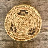 Vintage Tohono O'odham (Papago) Coiled Basket with Lid, authentic Native American (DV57)