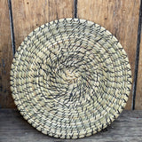 Vintage Ojibwe Basket made with Sweetgrass and scalloped edge with lid (RK53)