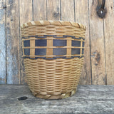 Large Ojibwe Splint Ash Basket - handmade (RK45)