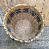 Large Ojibwe Splint Ash Basket - handmade (RK45)