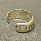 Gene and Martha Jackson, Navajo Bracelet with Large Turquoise Stone and Carved Detailing   (SP50)