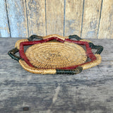 Vintage Navajo Coiled Plaque Basket in a Star Shape  (DV58)