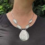 Tammy Nelson, Navajo Oval Concho Necklace, vintage Native American   (SP10)