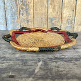 Vintage Navajo Coiled Plaque Basket in a Star Shape  (DV58)