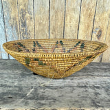 Vintage Navajo Coiled Basket with Star Design  (DV64)