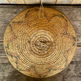 Vintage Navajo Coiled Basket with Star Design  (DV64)