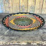 Vintage Hopi Third Mesa Wicker Plaque Basket  (DV41)