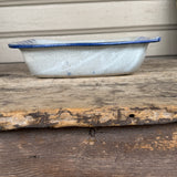 Mel Cornshucker, Cherokee, Pottery Loaf Pan with Dragonfly Design