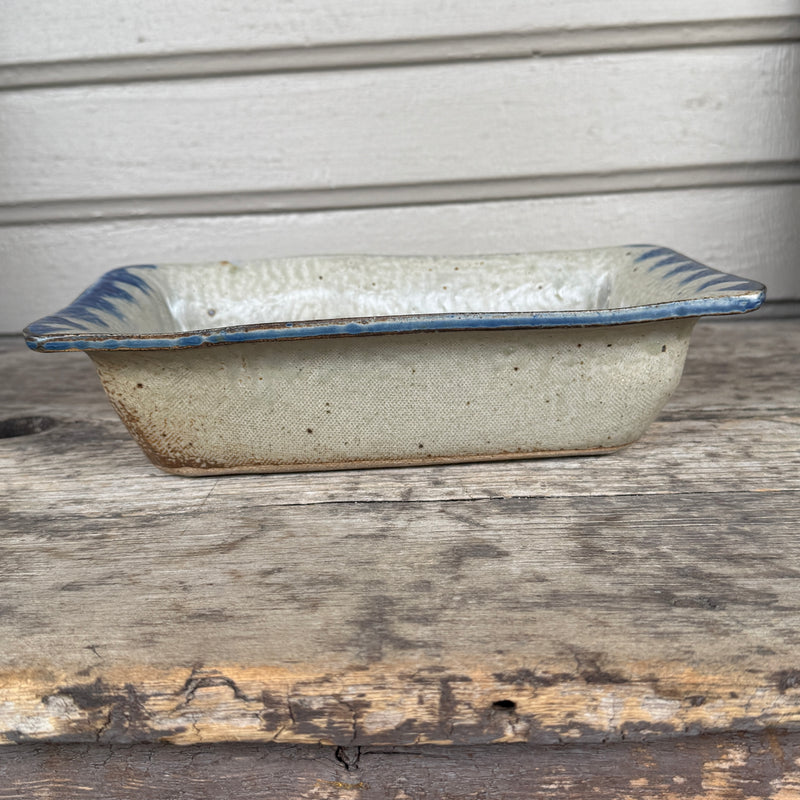 Mel Cornshucker, Cherokee, Pottery Loaf Pan with Healing Hands Design