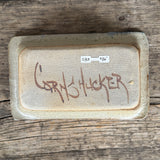 Mel Cornshucker, Cherokee, Pottery Loaf Pan with Healing Hands Design