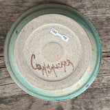 Mel Cornshucker, Cherokee, Medium Pottery Serving Bowl with Dragonfly Design