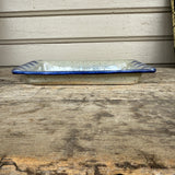 Mel Cornshucker, Cherokee, Pottery Serving Dish with Buffalo and Moon  Design