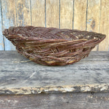 Santa Clara Red Willow Wicker Basket, vintage  (DV67)