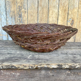 Santa Clara Red Willow Wicker Basket, vintage  (DV67)