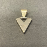 Cathy Webster, Contemporary Navajo Inlay Pendant with Sterling Silver and Spiny Oyster Shell    6/70