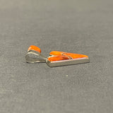 Cathy Webster, Contemporary Navajo Inlay Pendant with Sterling Silver and Spiny Oyster Shell    6/70