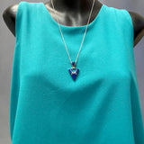 Cathy Webster, Contemporary Navajo Inlay Pendant with Sterling Silver and Lapis    6/71