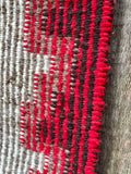 Navajo Rug Weaving with Storm Pattern, authentic Native American, handwoven (GM369)