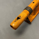 Vintage High Spirits Hand-Carved Wooden Flute with Stand   (WHC24)
