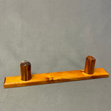 Vintage High Spirits Hand-Carved Wooden Flute with Stand   (WHC24)