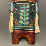 Peter Ray James, Navajo Large Spirit Doll with Horse and Bear, authentic Native American   (WHC19)