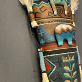 Peter Ray James, Navajo Large Spirit Doll with Horse and Bear, authentic Native American   (WHC19)