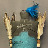 Peter Ray James, Navajo Large Spirit Doll with Horse and Bear, authentic Native American   (WHC19)