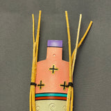 Beverly Henderson, Navajo Clay Spirit Doll, authentic Native American (WHC44)