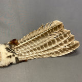 Lakota Dance Fan with Turkey Feathers and Antler Handle   (WHC22)