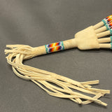 Lakota Beaded Dance Fan with Imitation Red-Tailed Hawk Feathers   (WHC21)