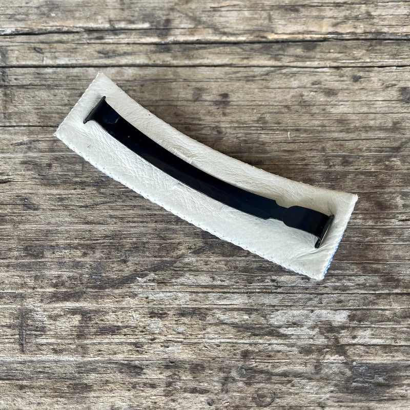 Vintage Native American Light Purple Beaded Barrette (RK235)