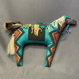 Peter Ray James, Navajo Large Stuffed Horse, authentic Native American   (WHC10)