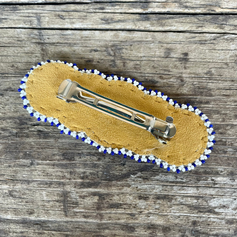 Vintage Native American Turquoise Hair Barrette with Stars Design